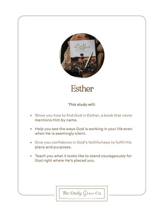 Esther Bible Study Seeing God When He Is Silent-Devotionals-The Daily Grace Co-Motis & Co Boutique, Women's Fashion Boutique in Carthage, Missouri