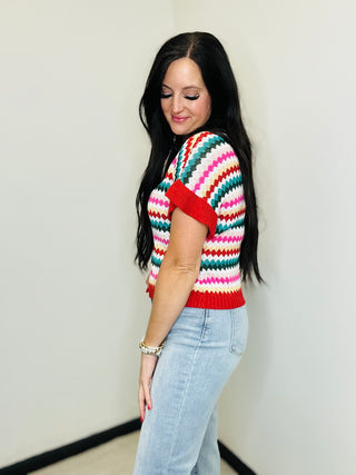 Roxy Ruffle Short Sleeve Sweater-Short Sleeves-Motis & CO-Motis & Co Boutique, Women's Fashion Boutique in Carthage, Missouri