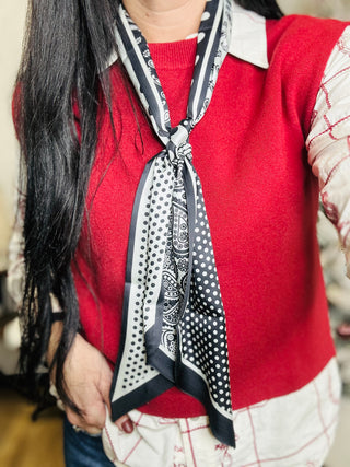 Oaklee Cap Sleeve Sweater in Red-Sweaters-ee: some-Motis & Co Boutique, Women's Fashion Boutique in Carthage, Missouri