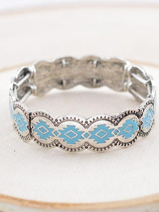 Western Aztec Turquoise Bracelet-Bracelets-Motis & CO-Motis & Co Boutique, Women's Fashion Boutique in Carthage, Missouri