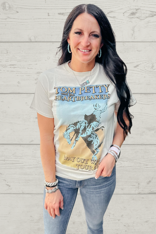 Tom Petty Way Out West Band Tee-Graphic Tees-Prince Peter Collection-Motis & Co Boutique, Women's Fashion Boutique in Carthage, Missouri