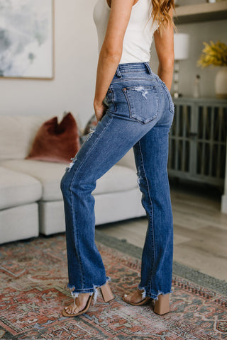 O'Hara Destroyed Straight Jeans-Jeans-Ave-Motis & Co Boutique, Women's Fashion Boutique in Carthage, Missouri