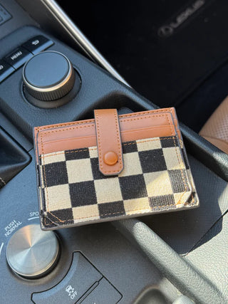 Checkmate Card Holder Wallet-Handbags-Kaydee Lynn-Motis & Co Boutique, Women's Fashion Boutique in Carthage, Missouri