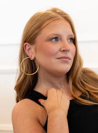 Lodi Large Gold Hoop Earrings-Earrings-ChanSutt-Motis & Co Boutique, Women's Fashion Boutique in Carthage, Missouri