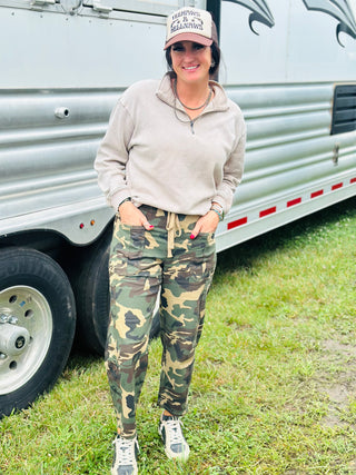 Bender Risen Barrel Camo Pants-jeans-Risen-Motis & Co Boutique, Women's Fashion Boutique in Carthage, Missouri