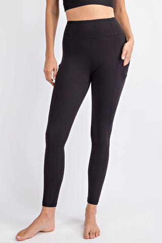 Next Level Full Length Yoga Leggings Black-Leggings-rc-Motis & Co Boutique, Women's Fashion Boutique in Carthage, Missouri