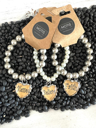 Heart Inspirational Charm Bracelet-Bracelets-Lost & Found-Motis & Co Boutique, Women's Fashion Boutique in Carthage, Missouri