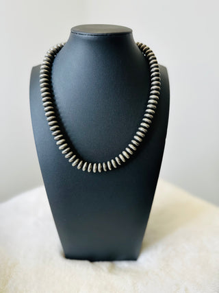 Nevada Faux Saucer Pearl Necklace-Necklaces-Western Elite-Motis & Co Boutique, Women's Fashion Boutique in Carthage, Missouri