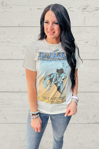 Tom Petty Way Out West Band Tee-Graphic Tees-Prince Peter Collection-Motis & Co Boutique, Women's Fashion Boutique in Carthage, Missouri