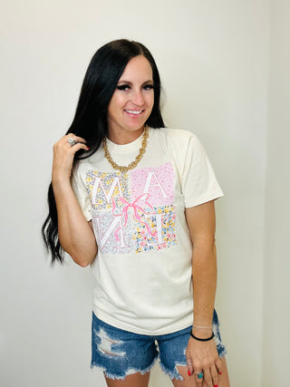 Amen Floral Block Graphic Tee-Graphic Tees-Dash Forward-Motis & Co Boutique, Women's Fashion Boutique in Carthage, Missouri