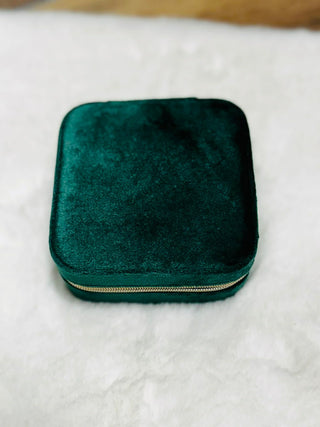 Velvet Travel Jewelry Box-Accessories-Motis & CO-Motis & Co Boutique, Women's Fashion Boutique in Carthage, Missouri