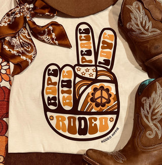 Rodeo Deuces Cream Graphic Tee-Graphic Tees-Rodeo Hippie-Motis & Co Boutique, Women's Fashion Boutique in Carthage, Missouri