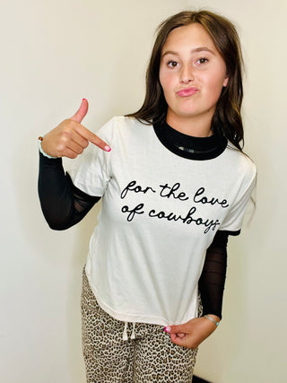 Love Of Cowboys Graphic Tee-Graphic Tees-Rodeo Hippie-Motis & Co Boutique, Women's Fashion Boutique in Carthage, Missouri
