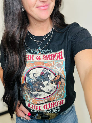 Team Roping World Tour Graphic Tee-Graphic Tees-sterling kreek-Motis & Co Boutique, Women's Fashion Boutique in Carthage, Missouri