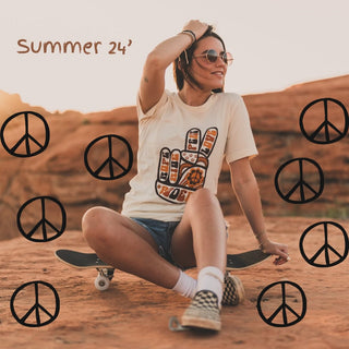 Rodeo Deuces Cream Graphic Tee-Graphic Tees-Rodeo Hippie-Motis & Co Boutique, Women's Fashion Boutique in Carthage, Missouri