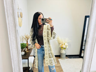 Corinne Open Front Crochet Cardigan-Cardigans-Anniewear-Motis & Co Boutique, Women's Fashion Boutique in Carthage, Missouri