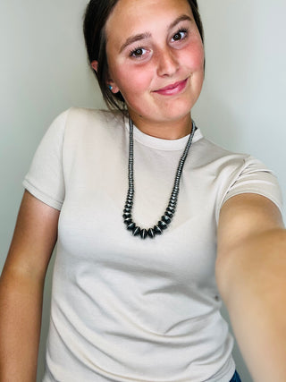 Cloud Basic Tee in Cream-Short Sleeves-2 Fly-Motis & Co Boutique, Women's Fashion Boutique in Carthage, Missouri