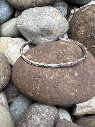 Mustang Authentic Sterling Silver Engraved Bracelet-Bracelets-Al Zuni-Motis & Co Boutique, Women's Fashion Boutique in Carthage, Missouri