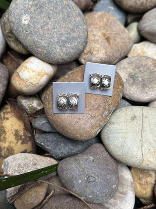 Florence Handmade Sterling Silver Mini Hoops-Earrings-Touch of Gallop-Motis & Co Boutique, Women's Fashion Boutique in Carthage, Missouri