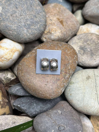 Florence Handmade Sterling Silver Mini Hoops-Earrings-Touch of Gallop-Motis & Co Boutique, Women's Fashion Boutique in Carthage, Missouri