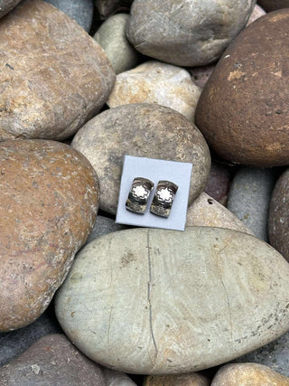 Florence Handmade Sterling Silver Mini Hoops-Earrings-Touch of Gallop-Motis & Co Boutique, Women's Fashion Boutique in Carthage, Missouri