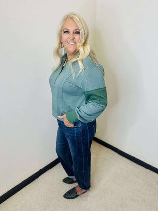 Burt High Rise Risen Barrel Jeans-jeans-Risen-Motis & Co Boutique, Women's Fashion Boutique in Carthage, Missouri