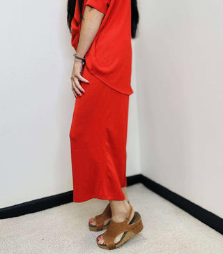 Bali Cropped Dear Scarlett Red Travel Set-Sets-Dear Scarlett-Motis & Co Boutique, Women's Fashion Boutique in Carthage, Missouri