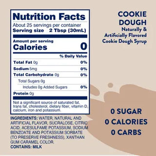 Cookie Dough Sugar Free Skinny Syrup-Drinks-Jordan's-Motis & Co Boutique, Women's Fashion Boutique in Carthage, Missouri