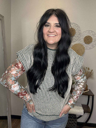 Finley Green Ribbed Knit Sweater Vest-Sweaters-Very J-Motis & Co Boutique, Women's Fashion Boutique in Carthage, Missouri