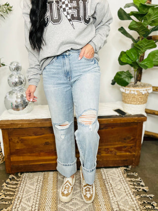 Judy Blue Brian High Rise 90's Straight Jean-Jeans-Judy Blue-Motis & Co Boutique, Women's Fashion Boutique in Carthage, Missouri