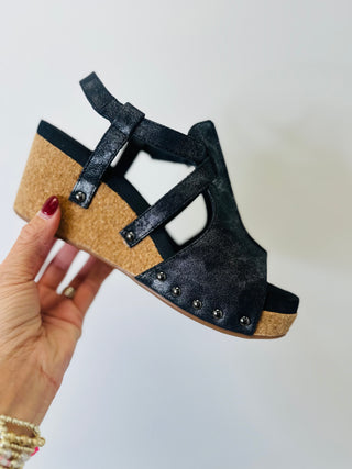Corky's Black Seltzer Wedges-Wedges-Corkys-Motis & Co Boutique, Women's Fashion Boutique in Carthage, Missouri