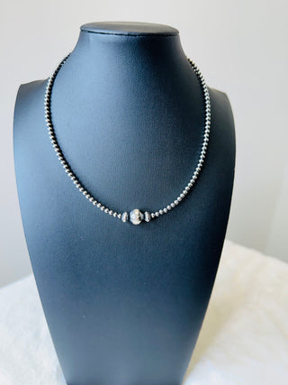 Authentic Sterling Silver Pearl Choker | The Alamo-Necklaces-Bijoux-Motis & Co Boutique, Women's Fashion Boutique in Carthage, Missouri