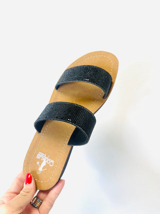 Corky's Black Jubilee Slip On Sandal-Sandals-Motis-Motis & Co Boutique, Women's Fashion Boutique in Carthage, Missouri