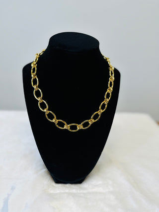 Arden Gold Chunky Chain Necklace-Necklaces-ChanSutt-Motis & Co Boutique, Women's Fashion Boutique in Carthage, Missouri