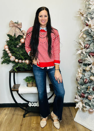 Kaia Mixed Print Sweater-Sweaters-staccato-Motis & Co Boutique, Women's Fashion Boutique in Carthage, Missouri