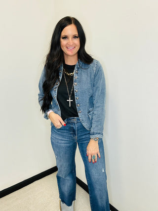 Risen Braxon Wide Cuff Ankle Jeans-jeans-Risen-Motis & Co Boutique, Women's Fashion Boutique in Carthage, Missouri