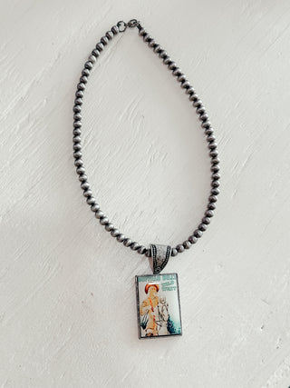 Navajo Pearl Buffalo Bill Pendent Necklace-Necklaces-Western Elite-Motis & Co Boutique, Women's Fashion Boutique in Carthage, Missouri