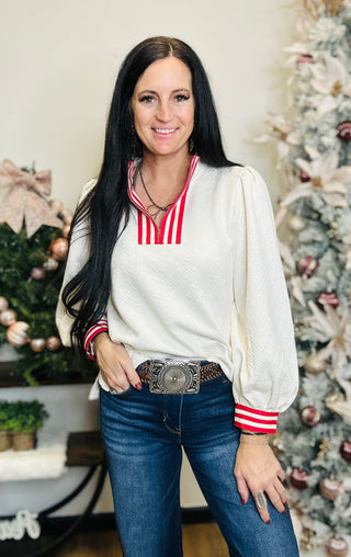 Jody Mock Neck Knit Blouse-Long Sleeves-Jodifl-Motis & Co Boutique, Women's Fashion Boutique in Carthage, Missouri