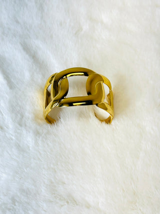 Moxie Gold Cuff Bracelet-Bracelets-ChanSutt-Motis & Co Boutique, Women's Fashion Boutique in Carthage, Missouri