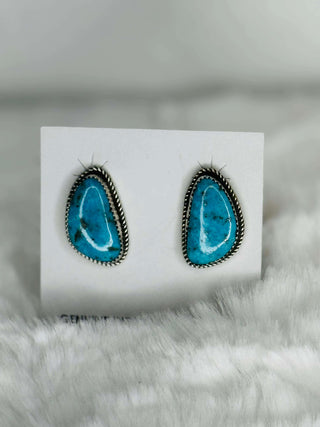 Donovan Turquoise Stud Earrings