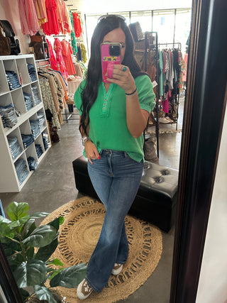Judy Blue Brock High Rise Flare Jeans-Jeans-Judy Blue-Motis & Co Boutique, Women's Fashion Boutique in Carthage, Missouri