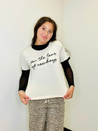 Love Of Cowboys Graphic Tee-Graphic Tees-Rodeo Hippie-Motis & Co Boutique, Women's Fashion Boutique in Carthage, Missouri