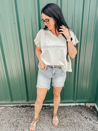 Noah High Rise Denim Distressed Short-Shorts-Risen-Motis & Co Boutique, Women's Fashion Boutique in Carthage, Missouri