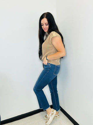 Harris High Rise Judy Blue Cropped Flare-jeans-Judy Blue-Motis & Co Boutique, Women's Fashion Boutique in Carthage, Missouri