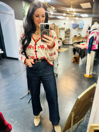 Danny Dark Washed Cropped Jeans-Jeans-ee: some-Motis & Co Boutique, Women's Fashion Boutique in Carthage, Missouri