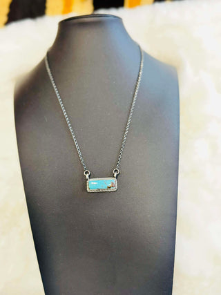 Dixon Turquoise Bar Necklace
