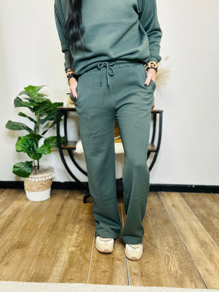 Sean Straight Leg Jogger - Green-Pants-Reflex-Motis & Co Boutique, Women's Fashion Boutique in Carthage, Missouri