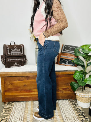 Judy Blue Ward Wide Leg Judy Blue Jeans-Jeans-Judy Blue-Motis & Co Boutique, Women's Fashion Boutique in Carthage, Missouri