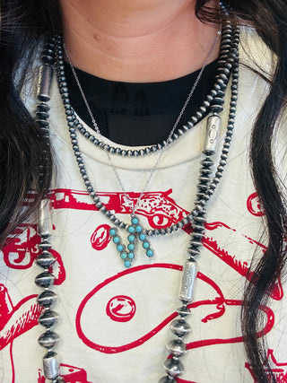 Yuma Turquoise Initial Fashion Necklace-Necklaces-MOTIS-Motis & Co Boutique, Women's Fashion Boutique in Carthage, Missouri