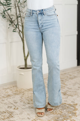 Alexis High Rise Control Top Slit Hem Slim Bootcut Jeans-Jeans-Ave Shops-Motis & Co Boutique, Women's Fashion Boutique in Carthage, Missouri